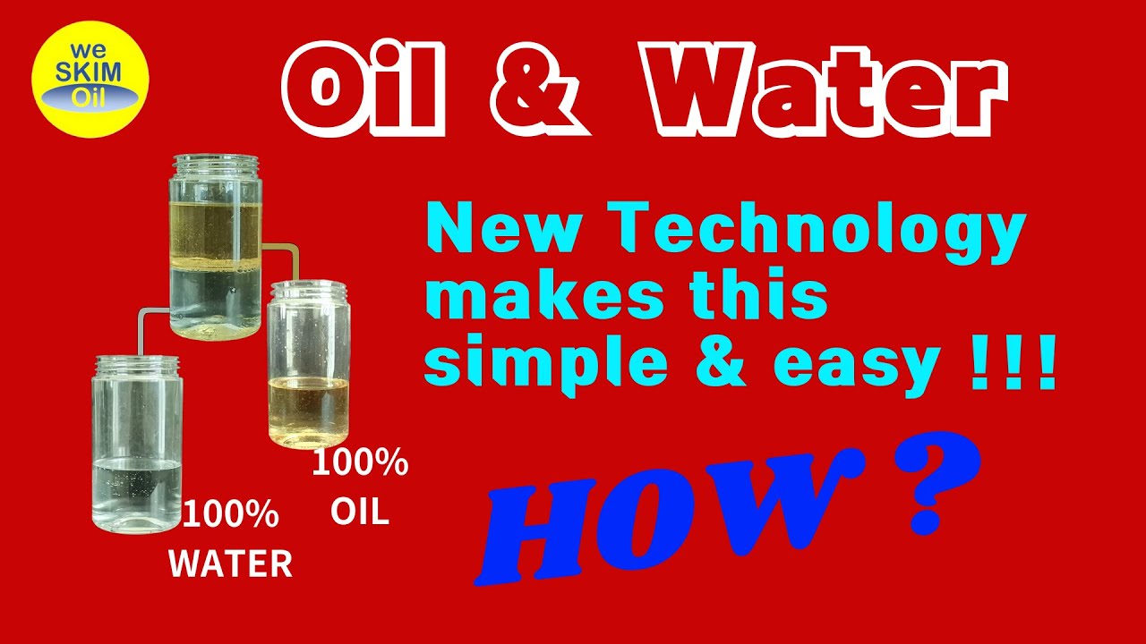 (A)  New  Tech of Oil separation with Sensor & Controller:   Oil Skimmer / Oil Separator
