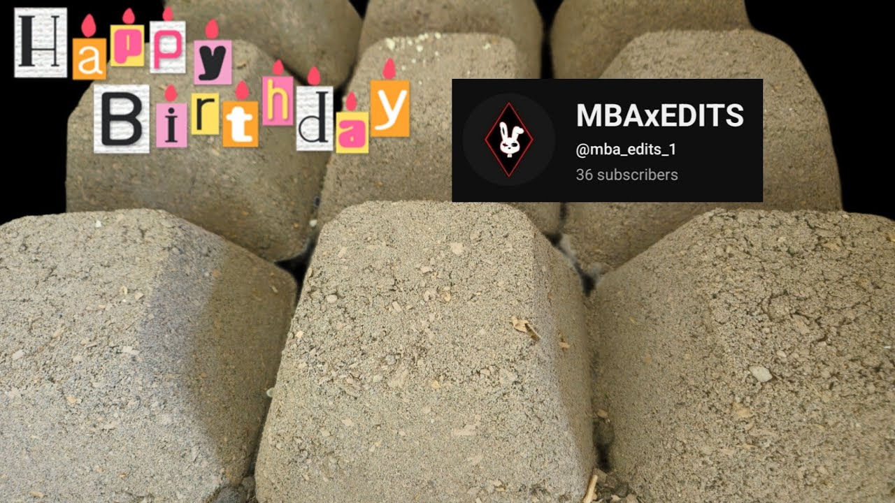 New ✨️ HB 🎂 @mba_edits_1 🧸 Favorite Sawdust Sand Huge Shapes dry Crumbling on floor
