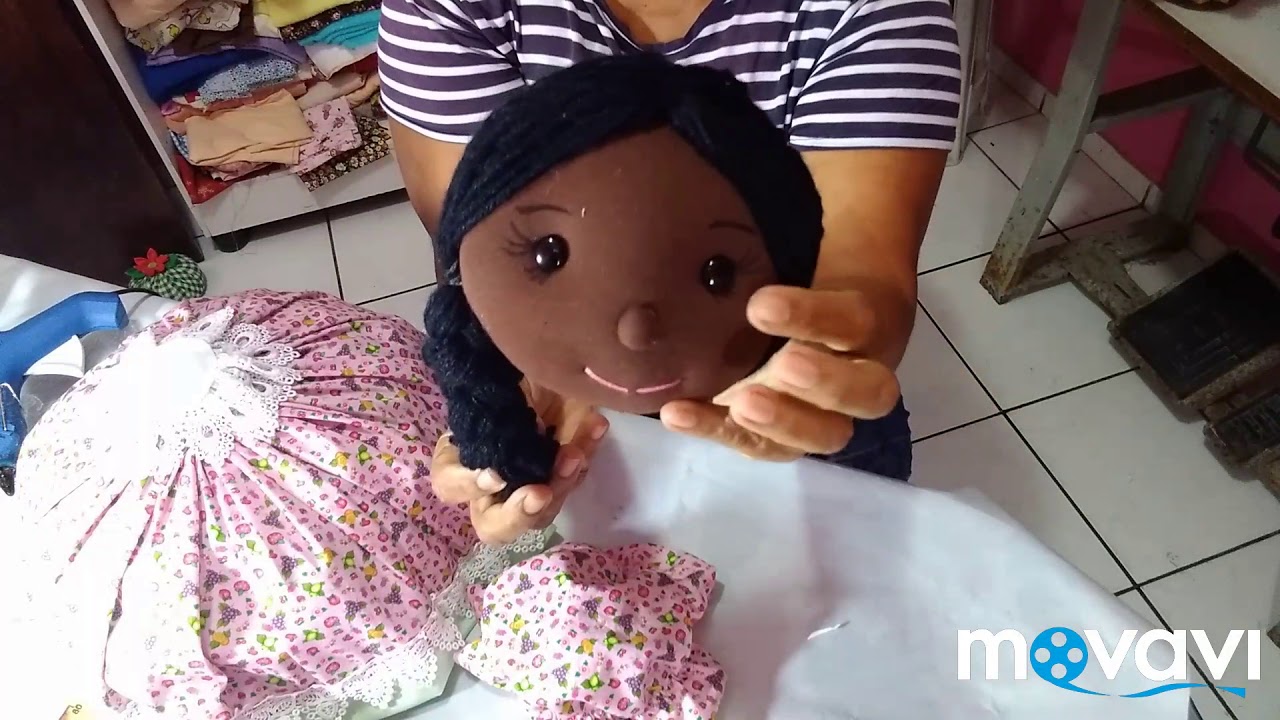 Cobre bolo boneca Negra, lavável ❤️
