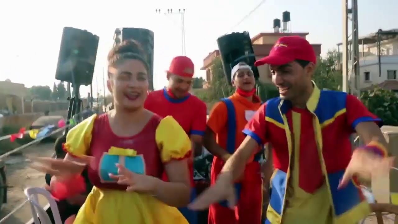 عمو صابر يسعد اطفال مدينه قلنسوه - عرض الكورونا - amo saber in Qalansua city