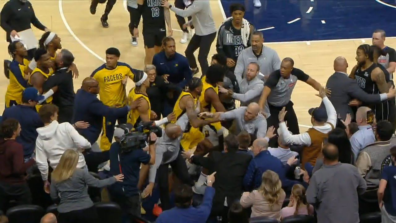 Myles Turner and Pacers get so heated with Trendon Watford and have to be separated