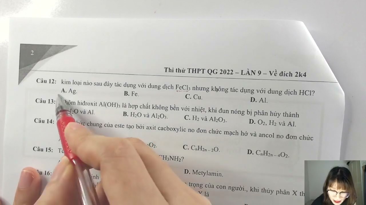 GIẢI ĐỀ NẮM CHẮC 9+ ÔN THI THPT QG MÔN HÓA 2022 - CHÚC CÁC EM THI TỐT, ĐỖ NV1