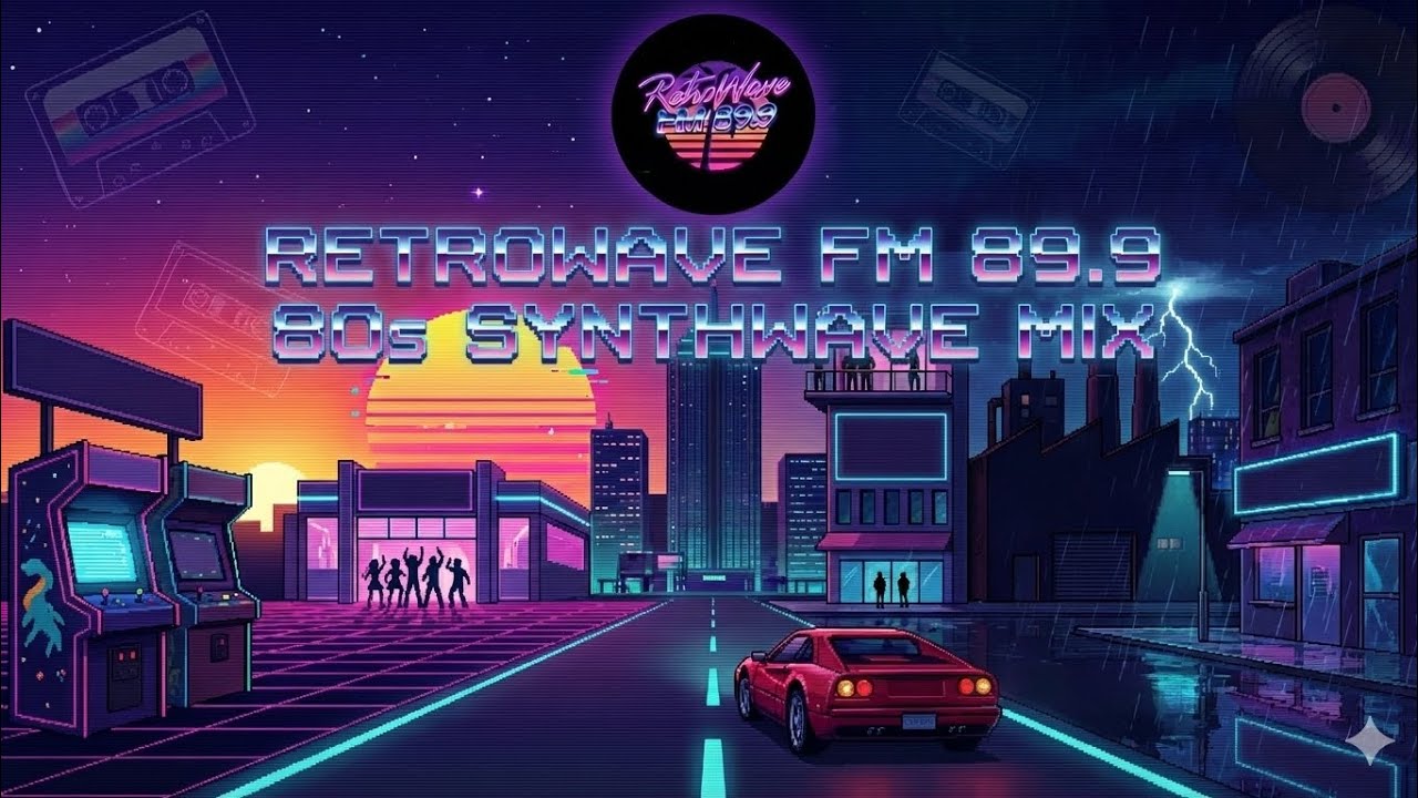 MIDNIGHT BROADCAST: 80s Synthwave & Soulful Night Drive Mix | RetroWave FM 89.9