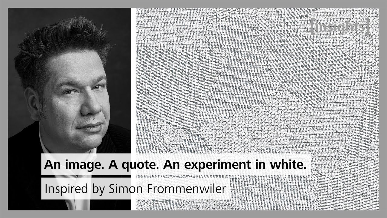 How light shapes render: Simon Frommenwiler’s inspiration turned texture