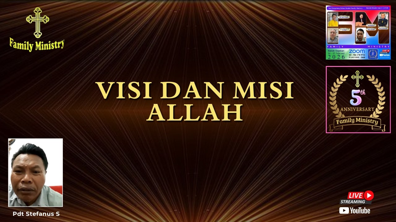 Visi Dan Misi Allah | Pdt Stefanus Samadi (Cilacap)