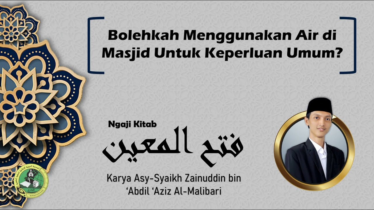 Bolehkah Menggunakan Air yang Disediakan di Masjid Untuk Keperluan Umum?