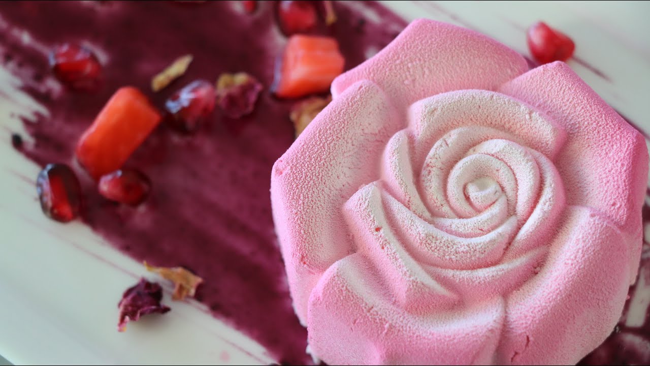Cocoa Butter Velvet Effect | Mini Rose Cake Entremets