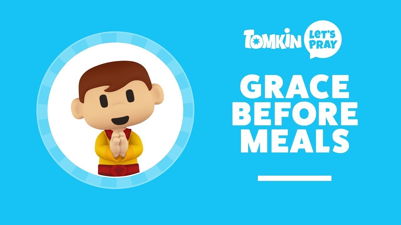 Grace Before Meals Prayer for Kids | Bless Us O Lord | Let’s Pray with Tomkin