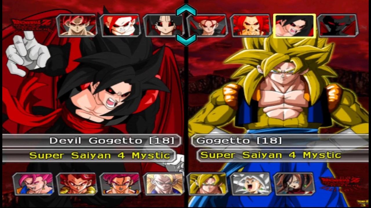 TEAM DEVIL GOGETTO SSJ 4 MYSTIC vs TEAM GOGETTO SSJ 4 MYSTIC || DRAGON BALL Z BUDOKAI TENKAICHI 3