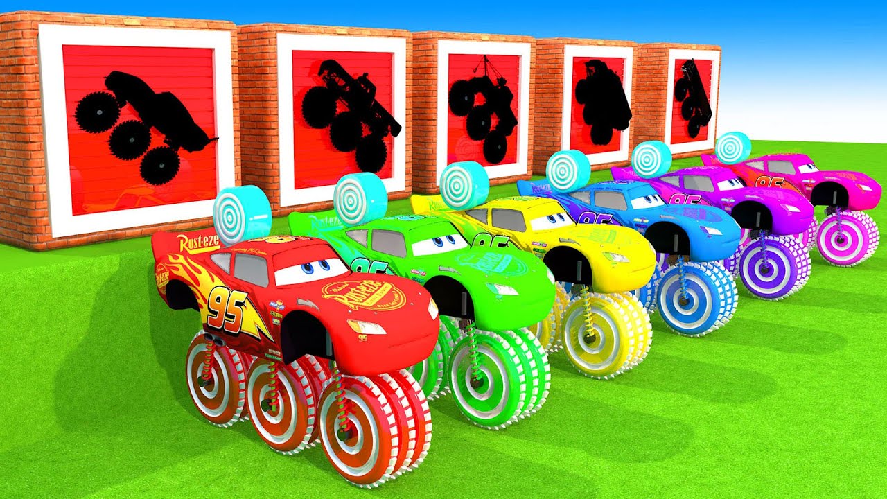 Guess The Right Door ESCAPE ROOM CHALLENGE Car McQueen, FERRARI, LAMBORGHINI, POLICE CARS Cage Game