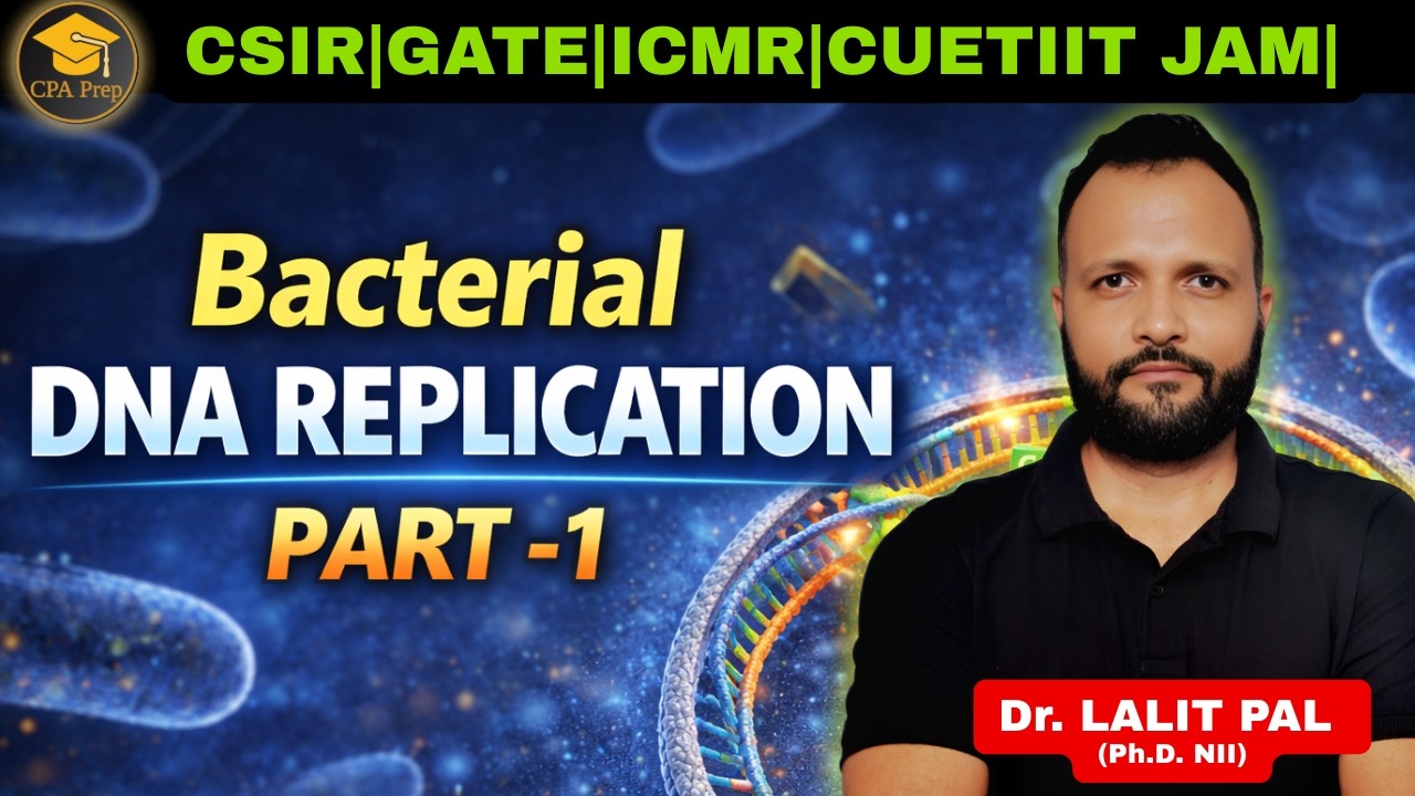 Bacterial DNA replication -1| CSIR NET LIFESCIENCES | #drlalitpal
