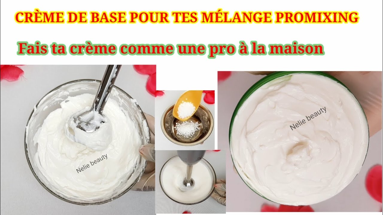 TUTO: COMMENT FAIRE SA CRÈME VISAGE HYDRATANTE À LA MAISON POUR MÉLANGE PROMIXING