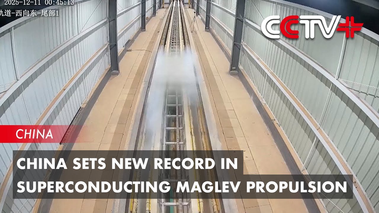 China Sets New Record in Superconducting Maglev Propulsion
