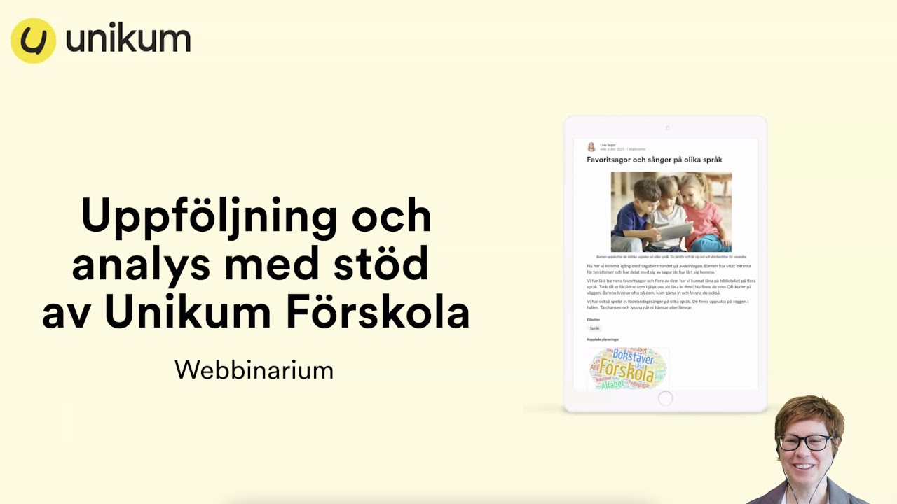 Uppföljning & analys med stöd av Unikum Förskola