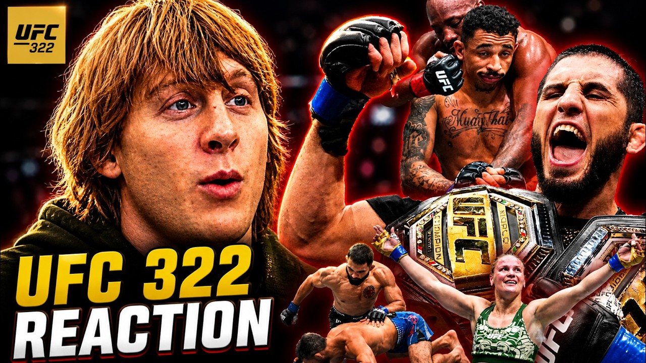Paddy the Baddy Reacts to CRAZY KO's at UFC 322 | Is Ilia Next?!