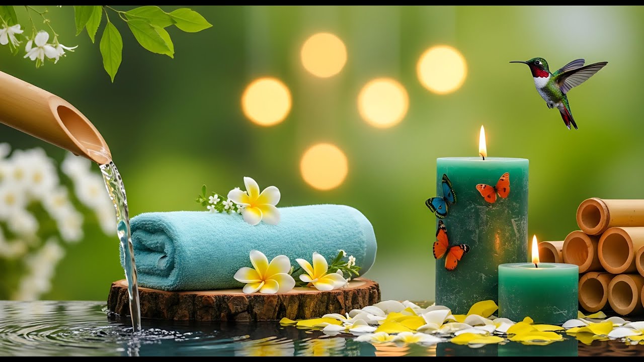Relaxing Spa Music with Waterfall Sounds | Nature Ambience for Calm & Healing