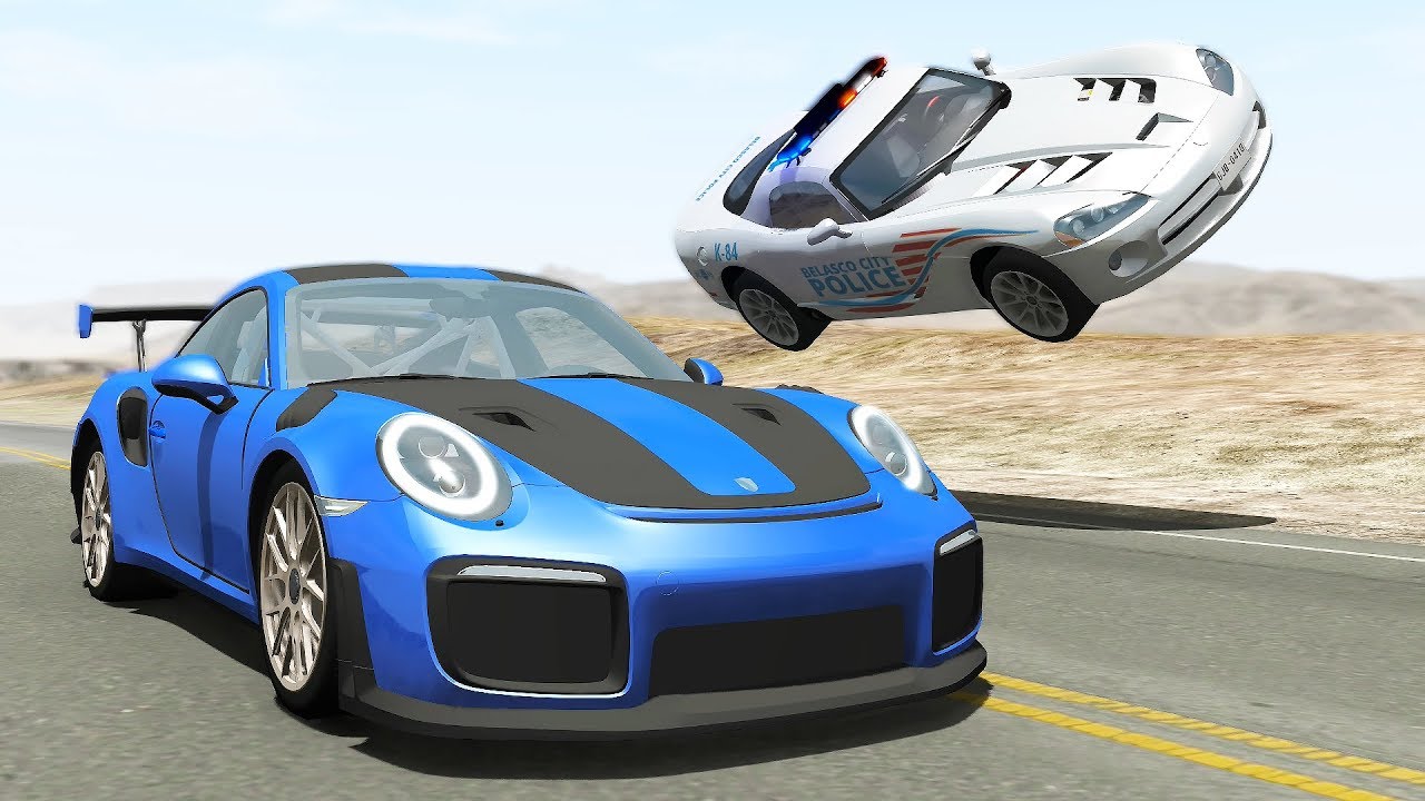 High Speed Police Chases #12 - BeamNG drive