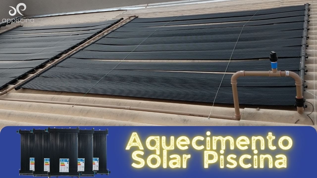 Instalação AQUECIMENTO SOLAR PARA PISCINA Manual PASSO A PASSO Encaixe Placa Telhado, Como Funciona