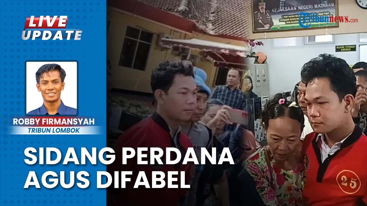 Sidang Perdana Agus Difabel, Akui Tak Inging Berpisah dengan Sang Ibu & Tak Nyaman di Sel Mataram