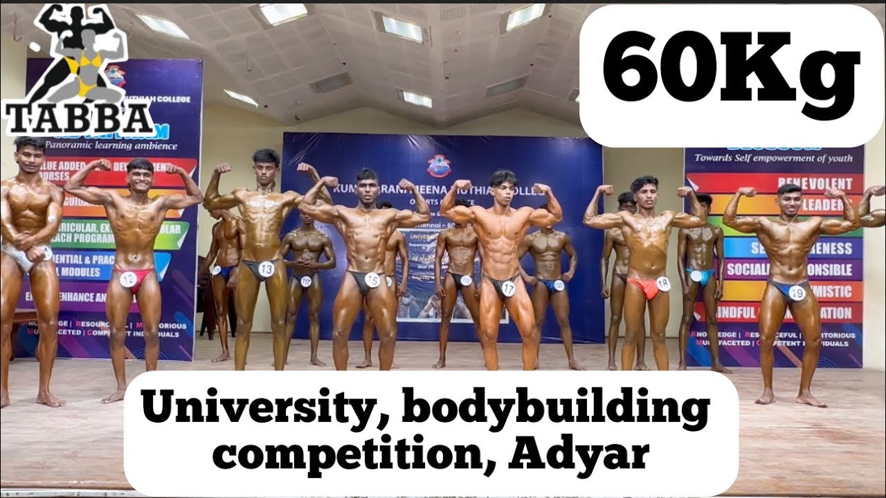 60Kg Category University Bodybuilding Competition, Adyar