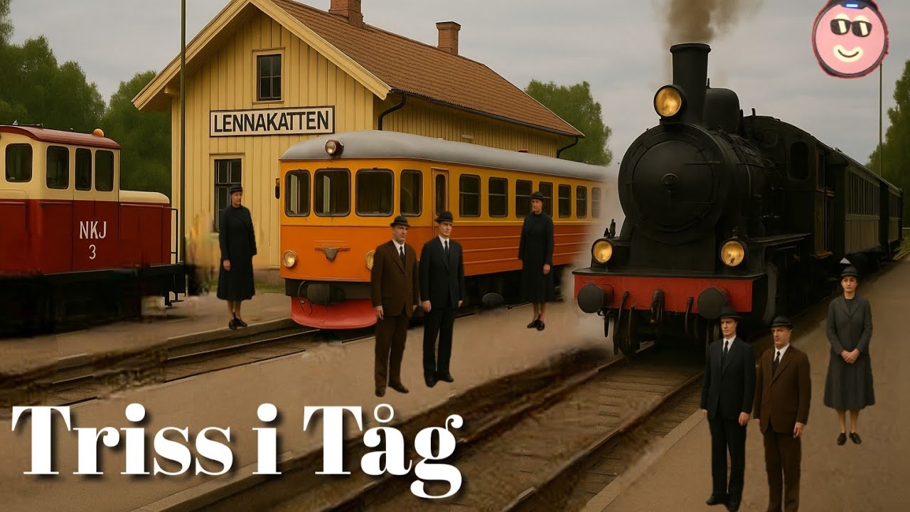 Lennakatten: Triss I Tåg Ånga, Diesel och Rälsbuss samt ett litet bonuståg