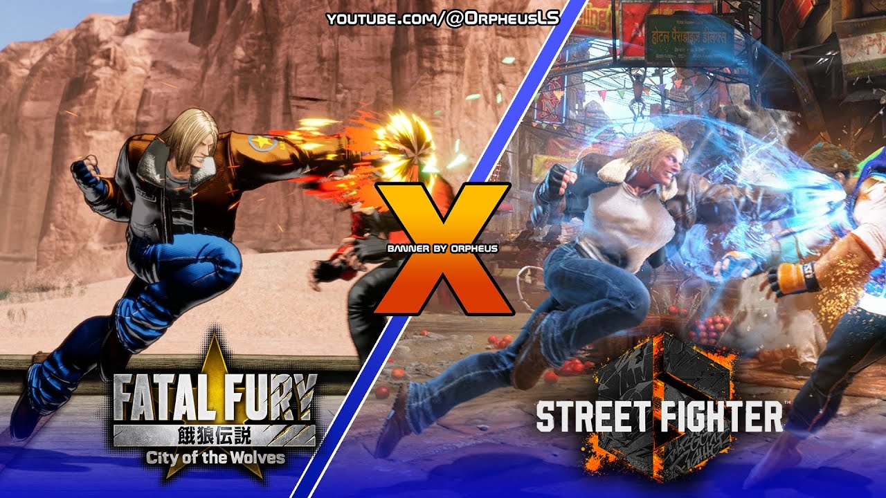 Fatal Fury: CotW vs Street Fighter 6 - Terry SIDE by SIDE MOVESET Comparison