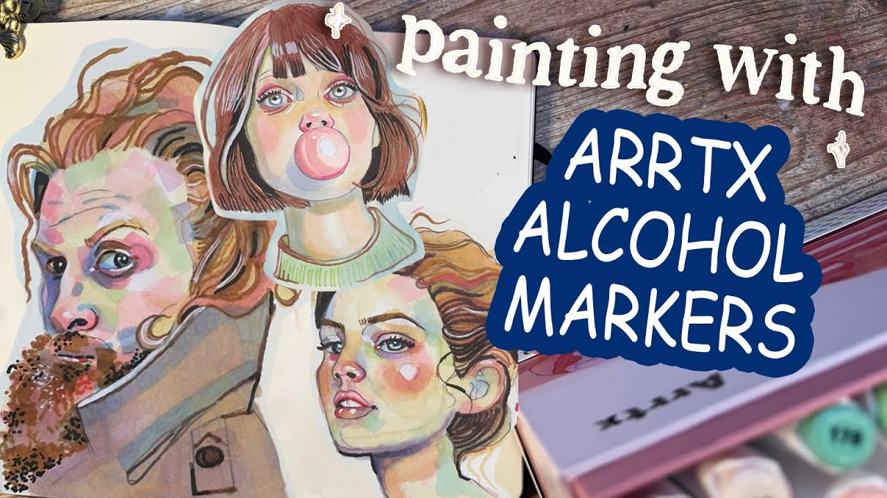 New Alcohol Markers by Arrtx- Are They like Watercolor? (The Good and the Bad)