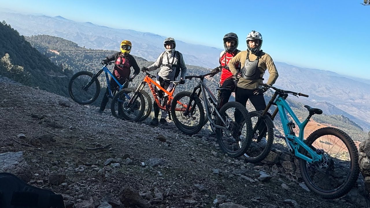 الدراجة الجبلية النزول من جبل راس الماء تازة 30min of riding and memories with an algerian friend
