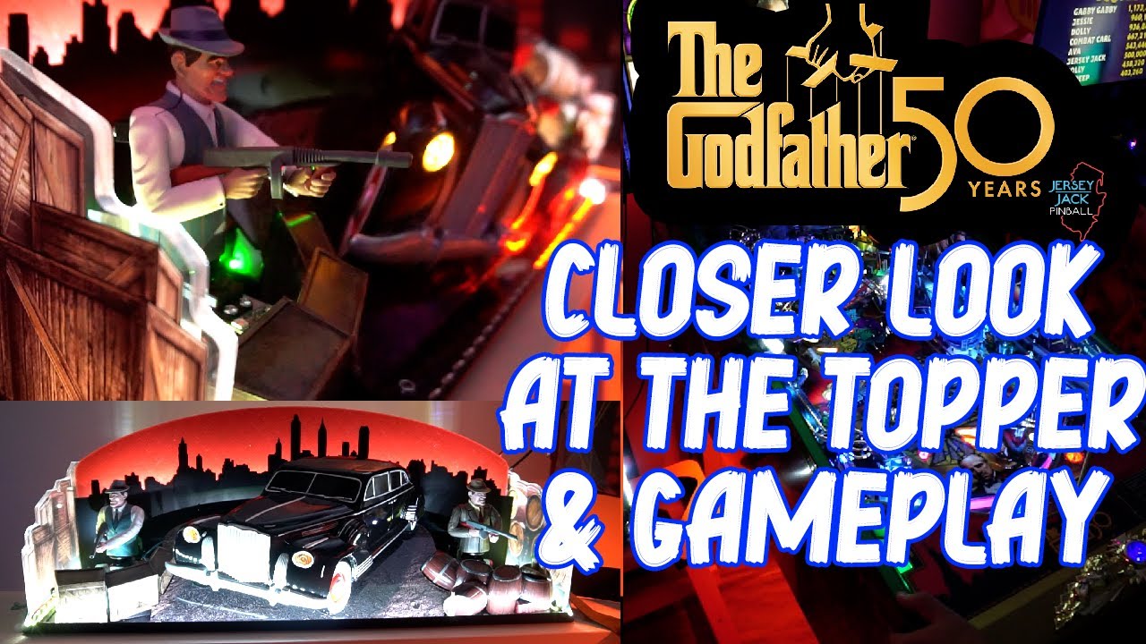 The Godfather Pinball Topper - Closer Look and Gameplay - Jersey Jack Pinball