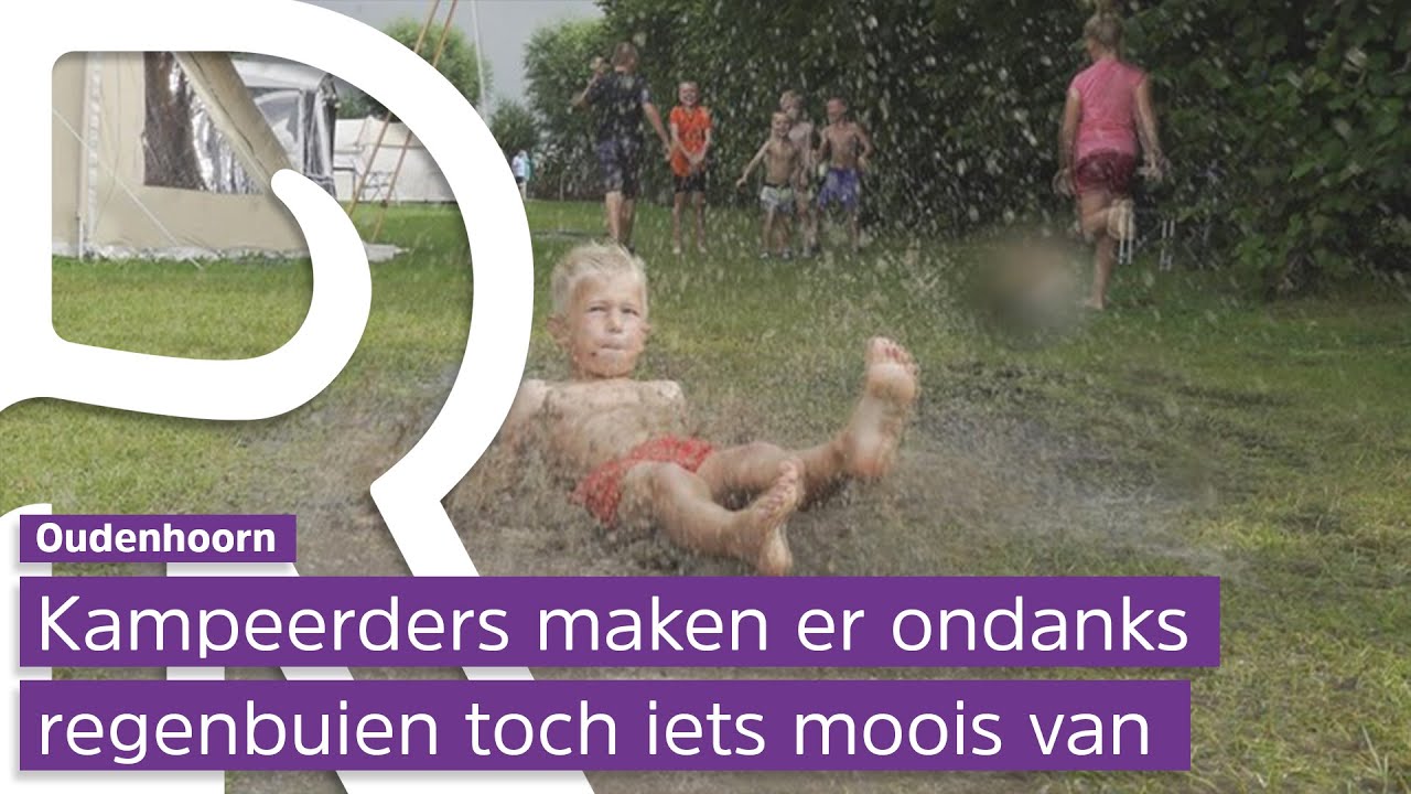 Slecht weer zorgt voor wateroverlast op de camping