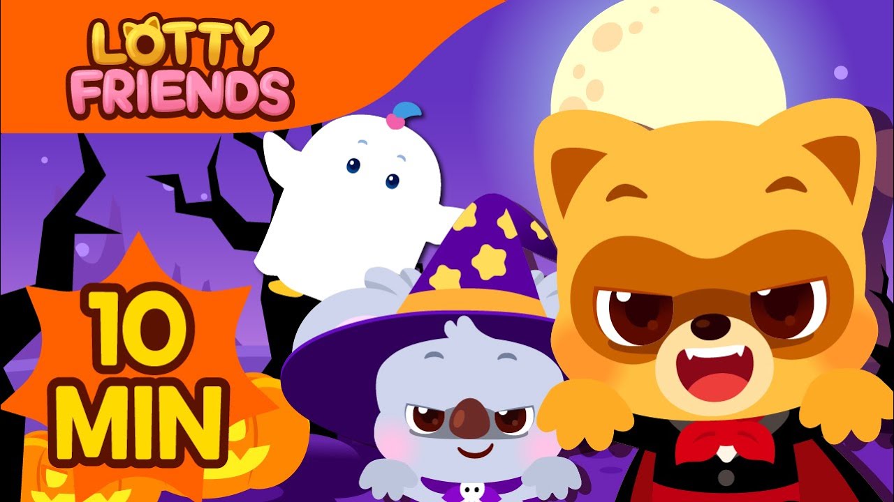 Halloween Songs for Kids👻🎵 | Kids Songs & Nursery Rhymes | Scary Nursery Rhymes | Lotty Friends