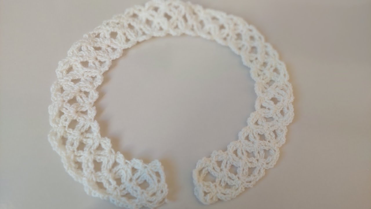 Left Hand/ How To Crochet A Jasmin  Collar