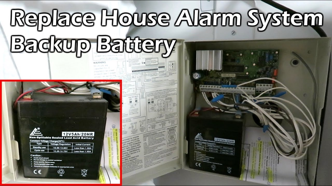 How To Replace House Alarm Backup Battery - DSC House Alarm