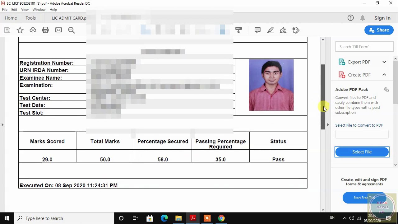 HOW TO DOWNLOAD IC38 LIC AGENT CERTIFICATE, AND HALL TICKET, CHECK YOUR PASSING SCORE CERTIFICATE