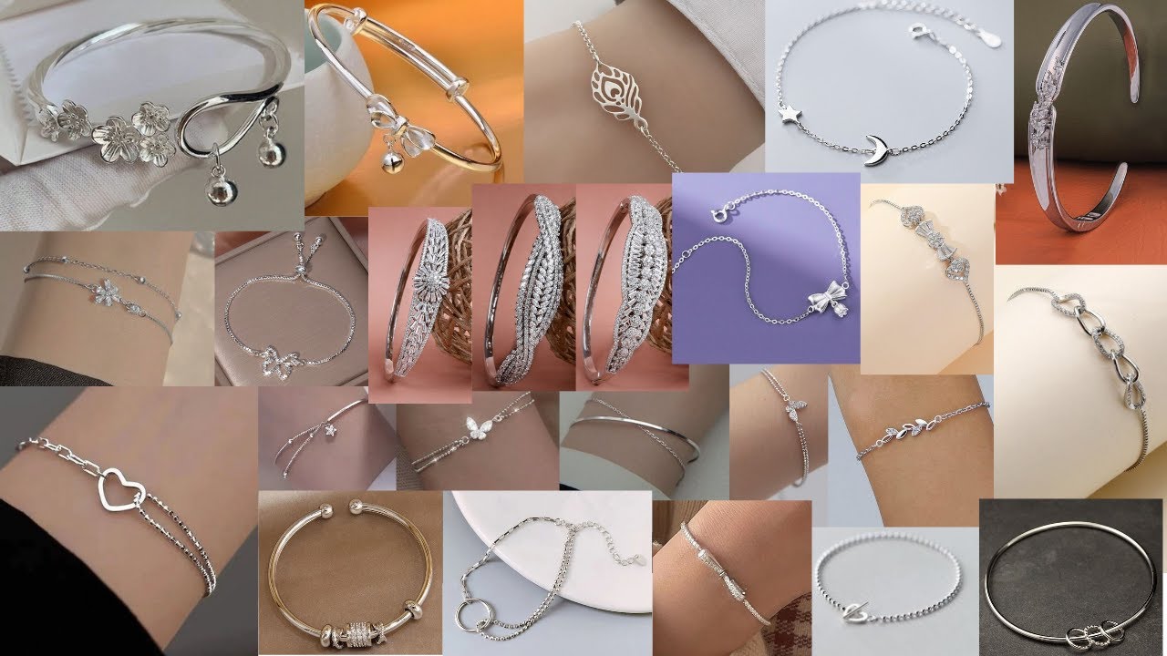Light weight Silver Bracelet For women l Silver Bangles Design For Women l Chandi Kada For Girls....