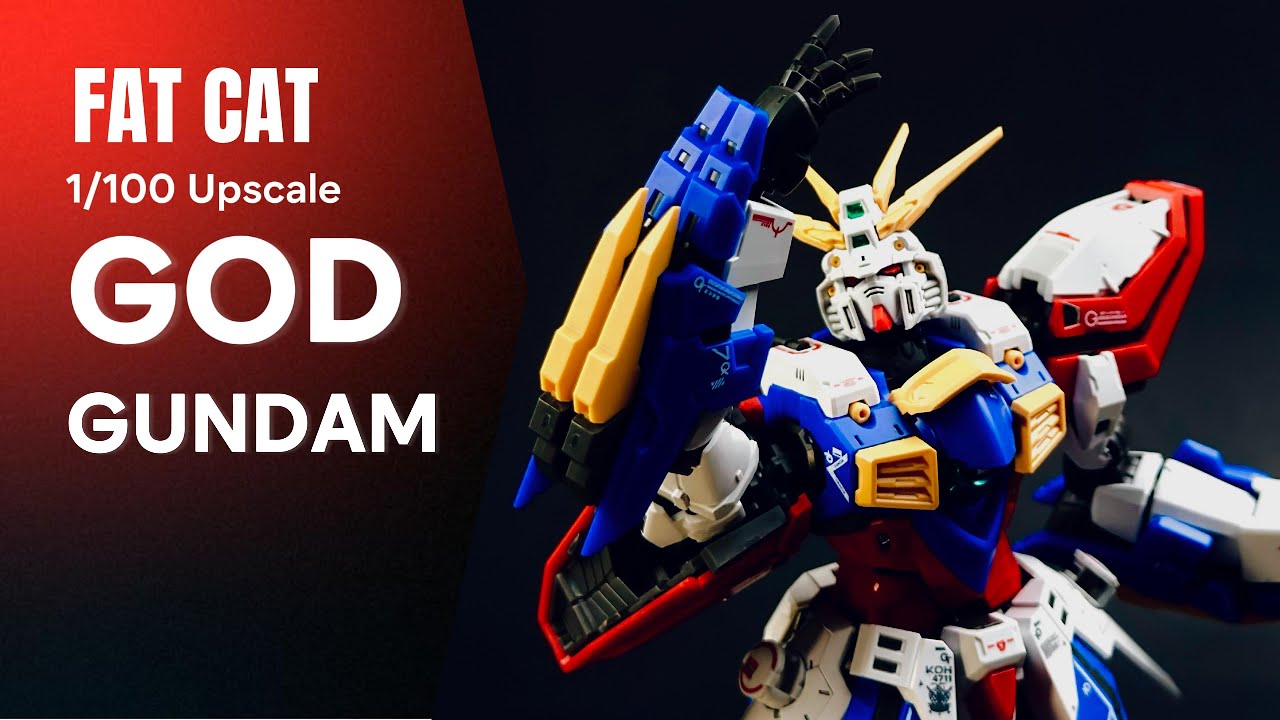 GOD GUNDAM | FAT CAT 1/100 | UPSCALEㅣSPEED BUILDㅣASMR | MODEL KIT