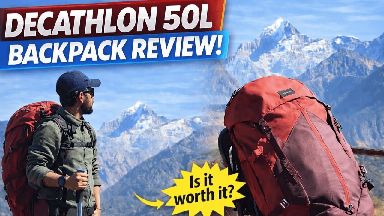 Best 50 liter bag rucksack | Decathlon Easy-Fit MT 100 Trekking Backpack
