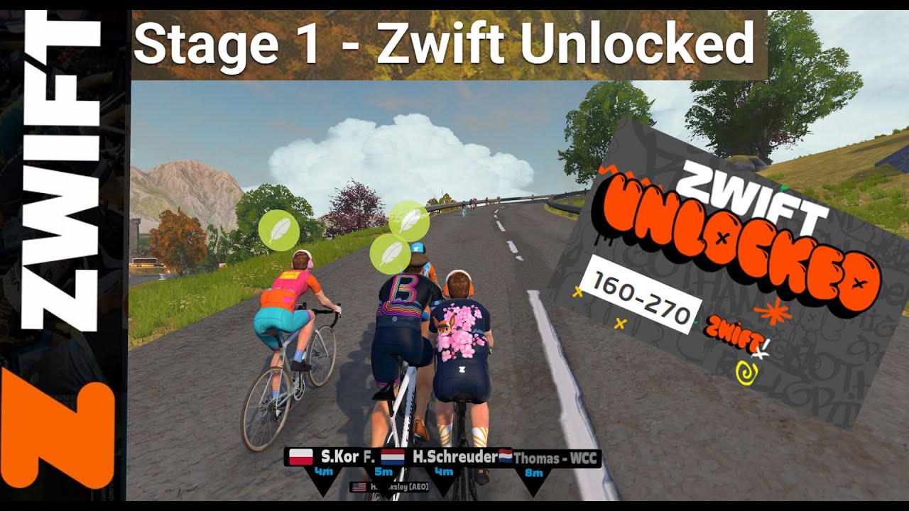 Zwift Racing Series Zwift Unlocked Race 1 Dun Dash D Cat 160~270 10th oct  6 10pm