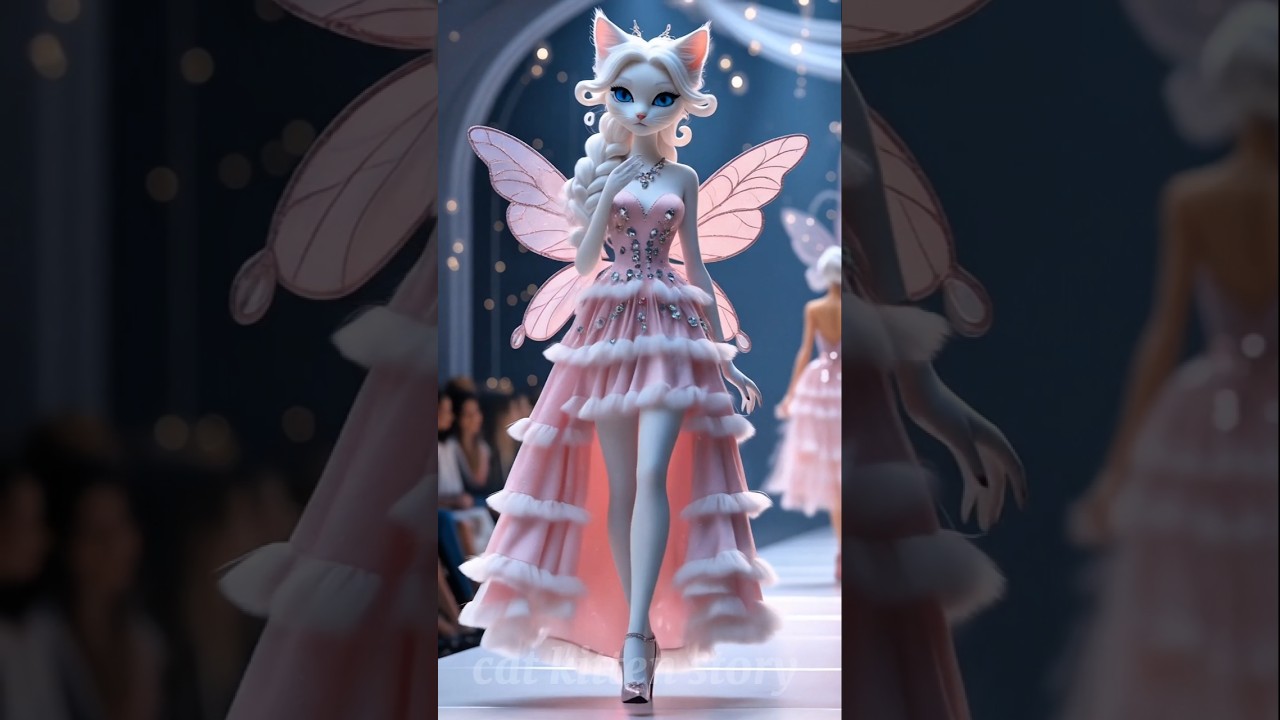 Beautiful kitten win the Modelling Competition 🏆🥰 #cartoon #animation #funny #avengers #movie