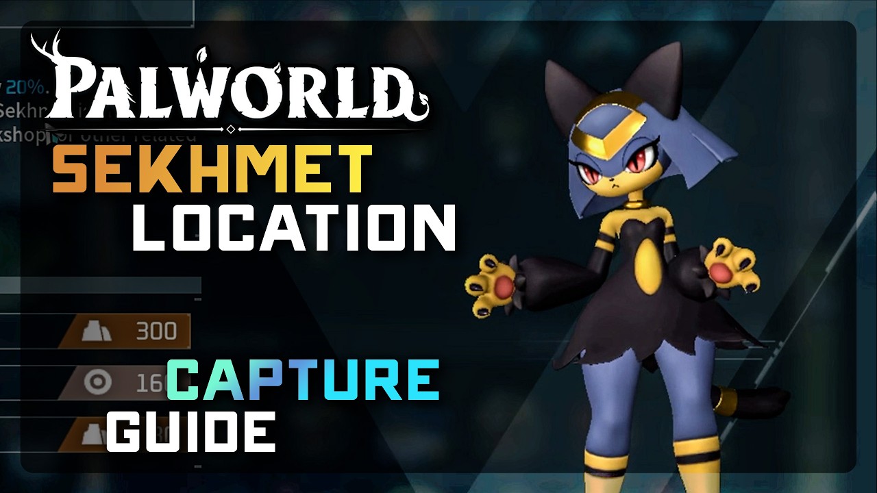 Palworld 1.0 Sekhmet Location & Capture Guide 🏜️ Best Anubis Handiwork Buff Pal