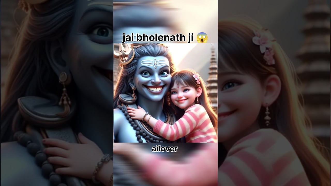 bholenath ka atrangi pra bachhi ke sath. #ailover #funny #trendingshorts #bholenath #viralfacts #ai