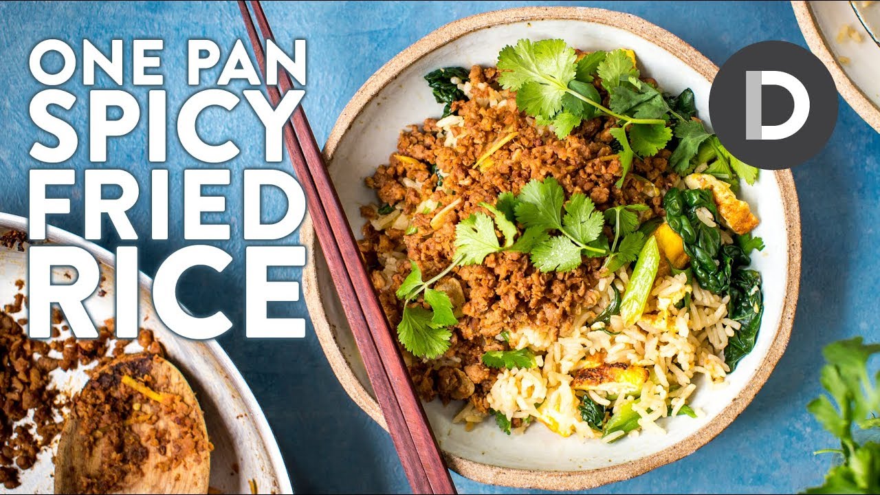 ONE PAN Spicy Fried Rice Recipe!