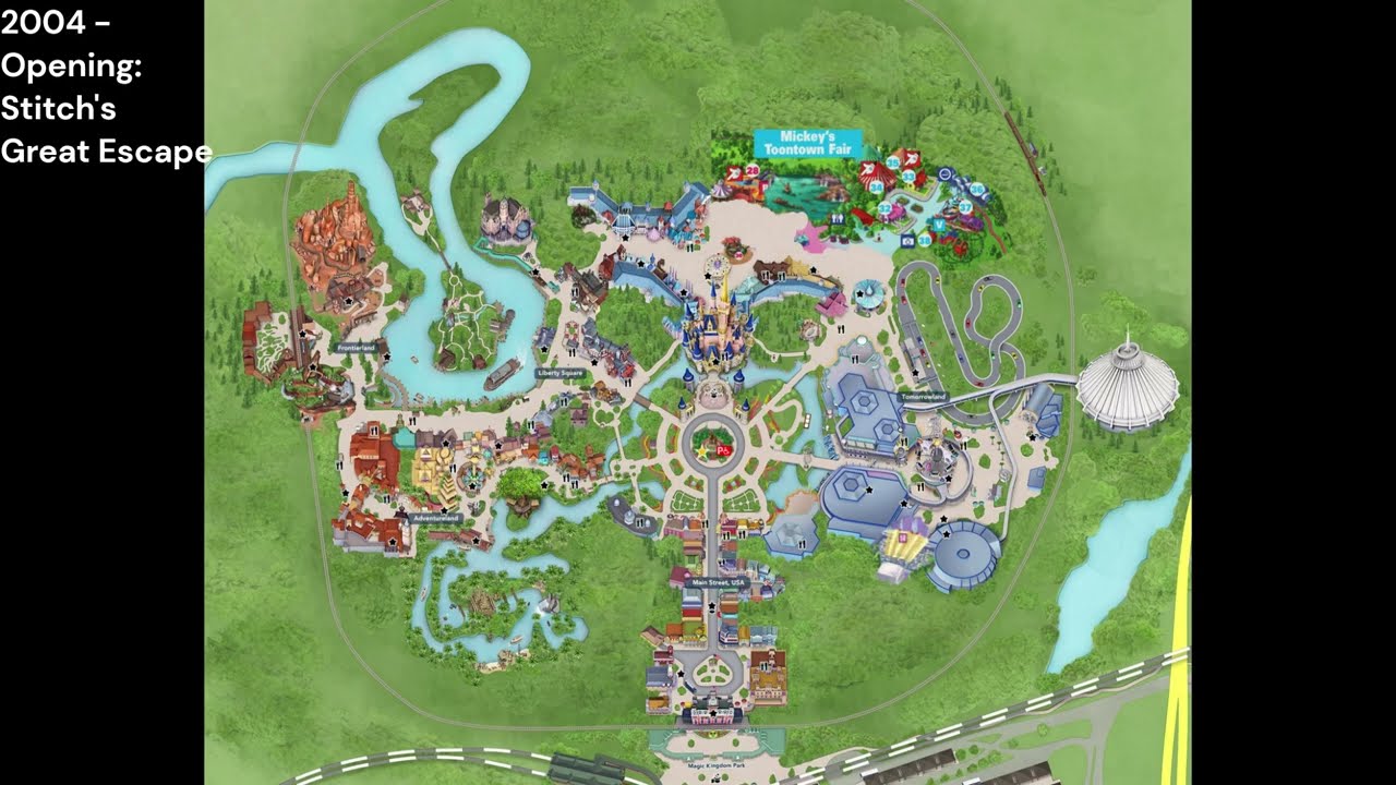 Mapping Magic Kingdom's History (1971-2023)