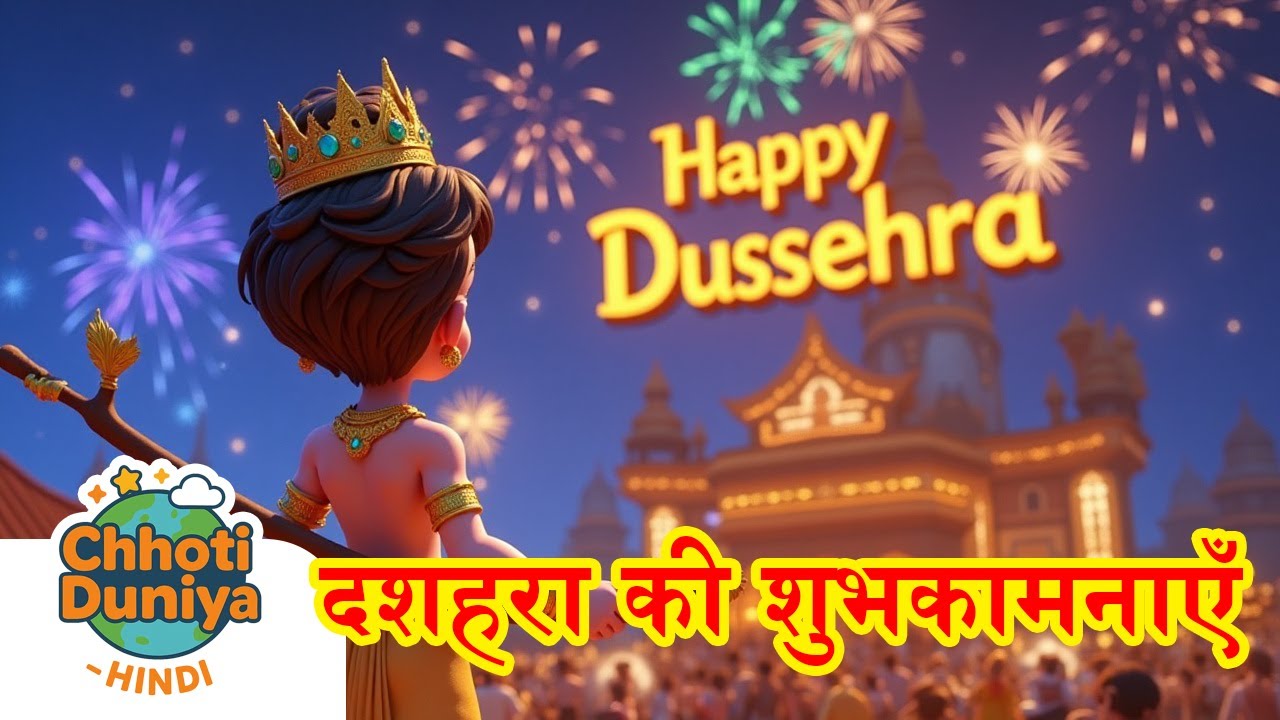Happy Dussehra दशहरा की शुभकामनाएँ l Kids Song & Hindi Rhymes
