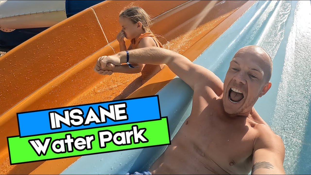 Amazing water slides, water sports and beach at the Hotel Riu Dubai 🇦🇪☀️