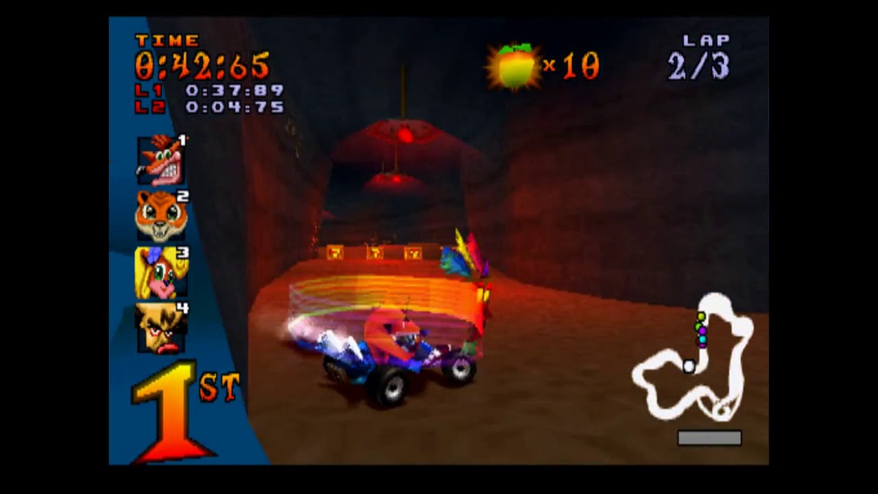 Crash Team Racing (PS1) 101% Walkthrough - Part 28 - Blue Gem Cup