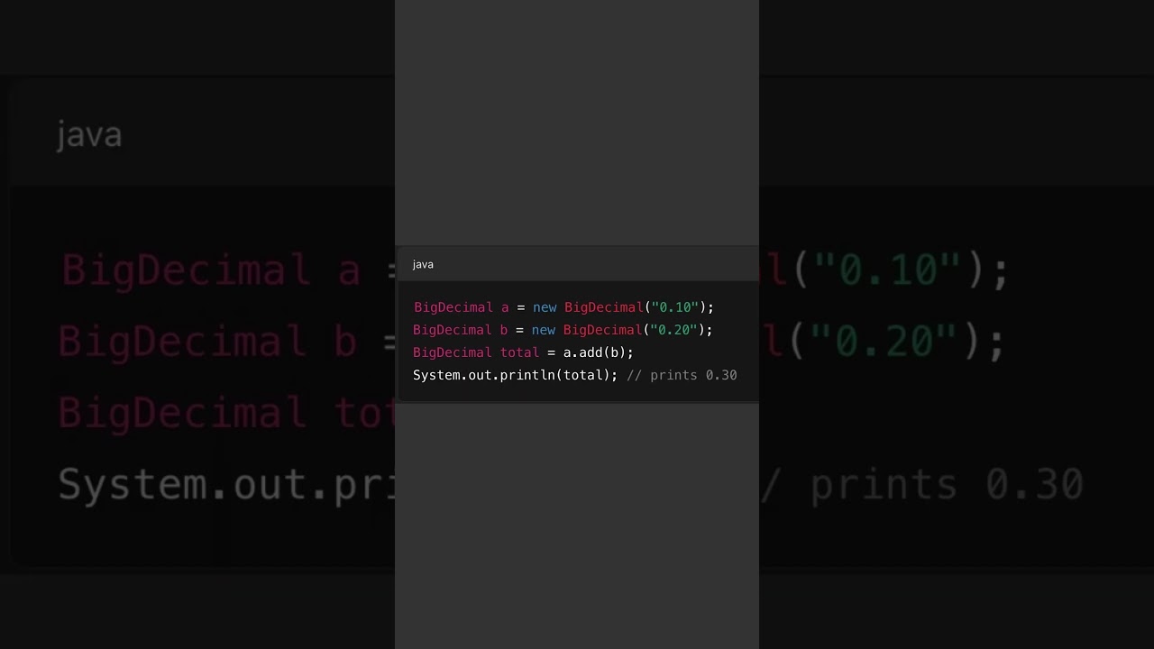 Don&rsquo;t Make This Mistake by using double for money in Java! #Java #JavaInterviewQuestions #LearnJava