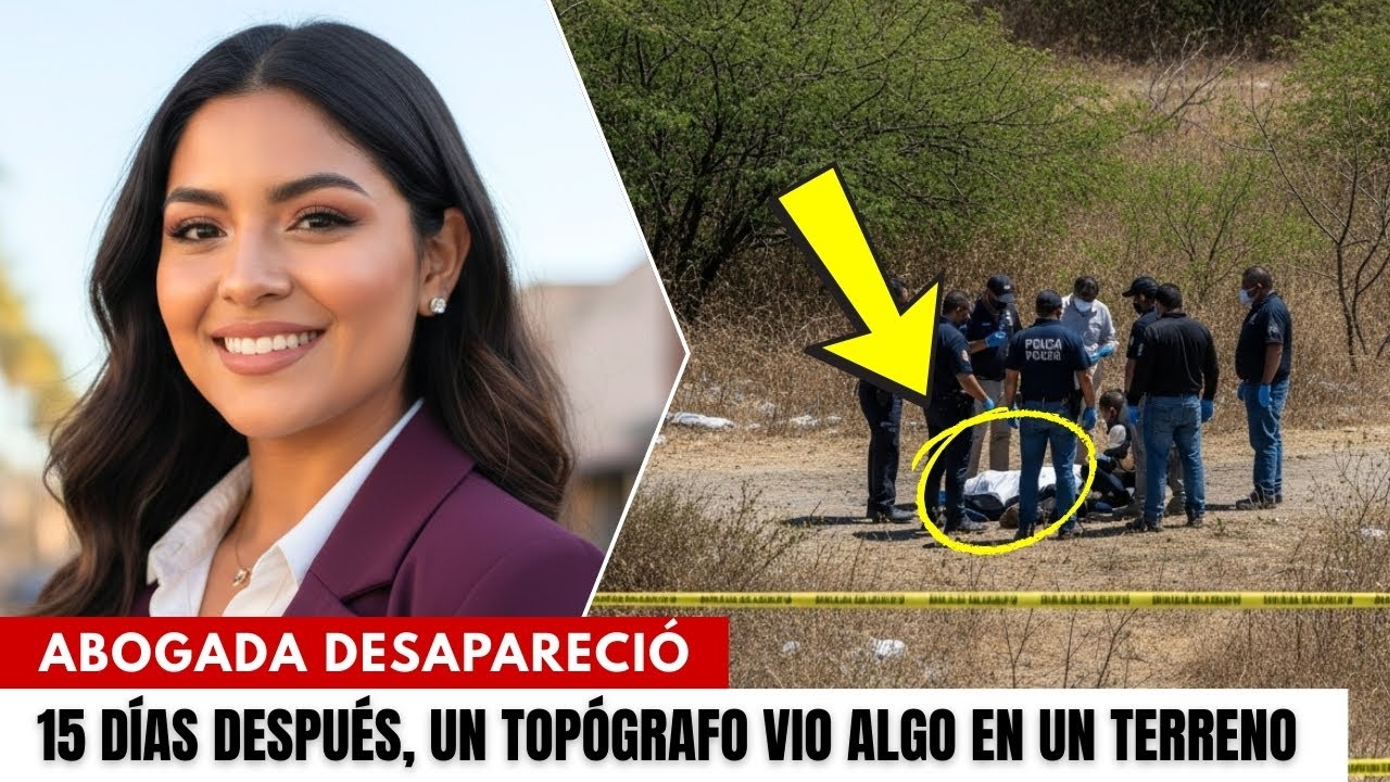 Abogada desapareció saliendo al trabajo. 15 días después, un topógrafo vio algo en un terreno baldío