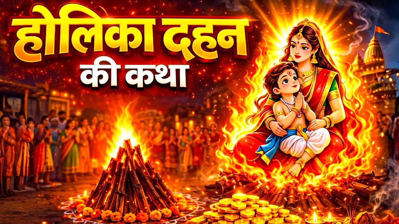 होलिका दहन कथा | Holika Dahan Katha | Holi Katha | Fagun Holi Katha | holi Ki Kahani 2026 #holikatha