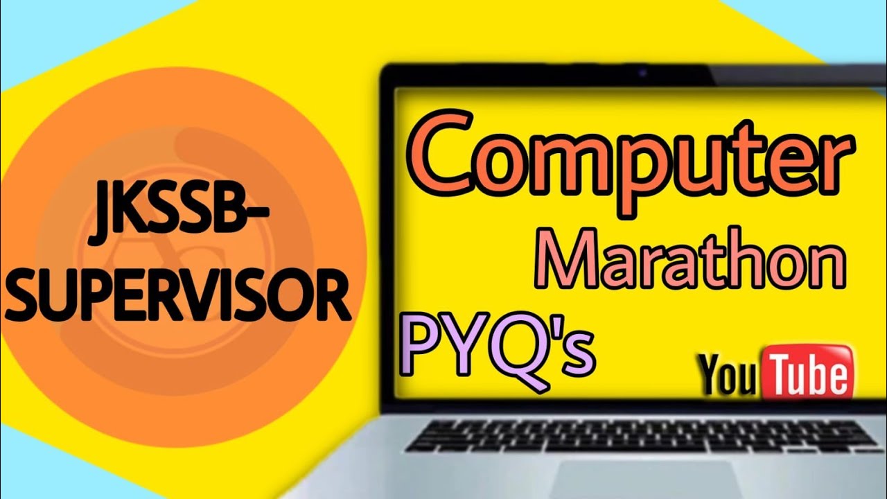 COMPUTER| PREVIOUS YEAR QUESTIONS| JKSSB SUPERVISOR|